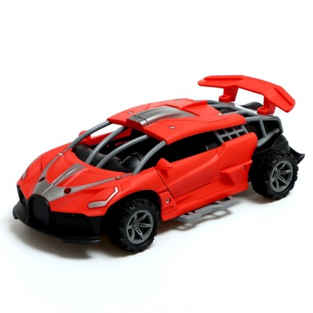Radio -controlled machine "Racing", works from batteries, doors, light effects, and mixing are opened-6