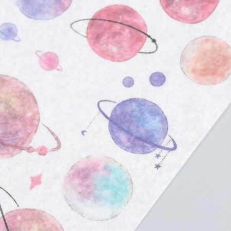 Stickers "Planets and constellations" set of 3 sheets 10x20 cm-1