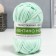 Knitted yarn 100% cotton "Lentino mini" 100 g 40 m color 16 aquamarin