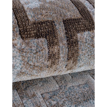 Rectangular carpet Matrix D591, size 160 x 230 cm, color Cream-Blue-3