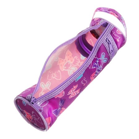 Penal - school tube on the zipper "Bows" violet-5