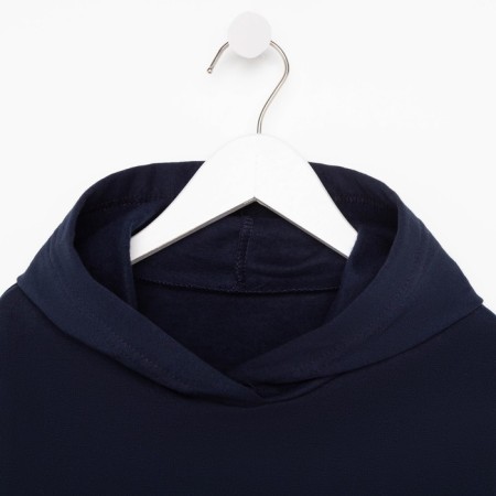 Kids' costume (sweatshirt, trousers) I am beginning, the color is dark blue, height 146 cm-6