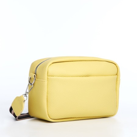 Bag Cross-Bodi with a zipper, yellow color-2
