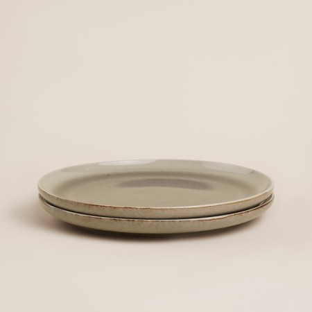 A set of porcelain plates SL Home "Molveno", D = 27 cm, brown color-4