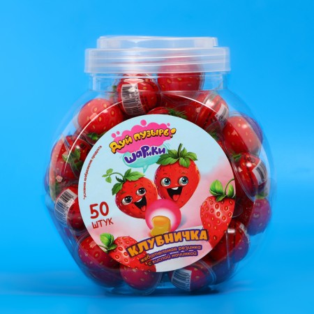 Chewing gum with sour filling “Brush Bubble! Strawberry balls ", 10 g-3