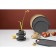Set of plates Tkano Essential, 25 cm, 2 pcs, dark gray color