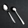 Dessert spoon "Trilate", h = 17 cm, thickness 2 mm, silver color