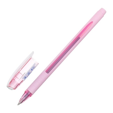 A set of ballpoint pens UNI JetStream SX-101-07FL, 0.7 mm, blue rod, pink case, 3 pieces-3