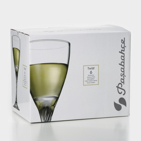 Set of glass glasses "Twist", 180 ml, 6 pcs-6