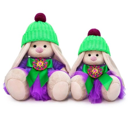 Soft toy "Bunny mi purple Alexandrite", 23 cm-4