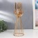 Summary Metal for 1 candle "FARCH WITH Gold balls" gold 37x12x12 cm