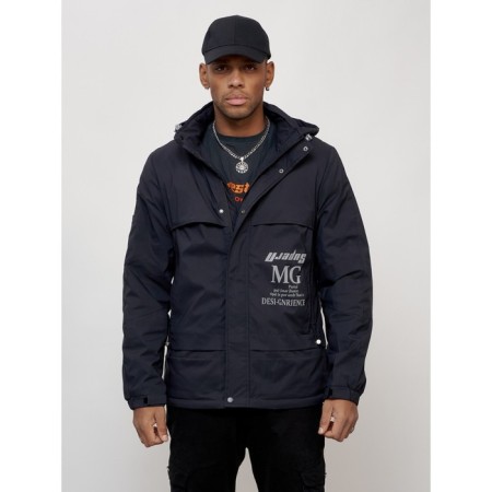 Sports male jacket, size 56, dark blue color-4
