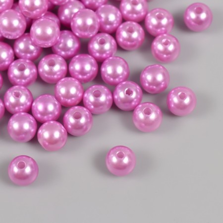 Set of beads "pearls" d 10 mm, 250 gr, lilac-1