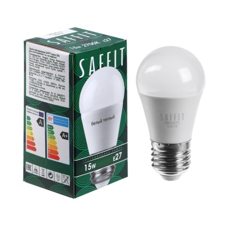 LED LED SAFFIT, 15W 230V E27 2700K G45, SBG4515