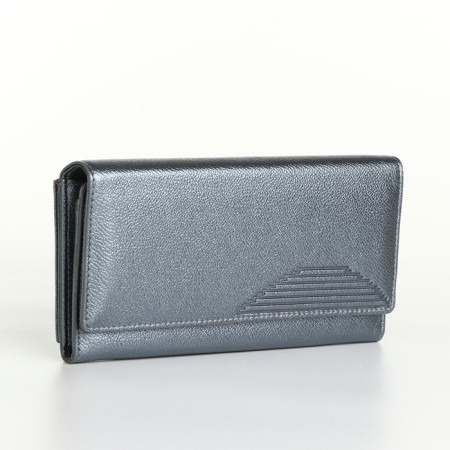 Women's wallet on magnets, blue color