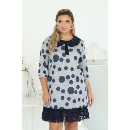 Women's dress, size 54, gray color-7