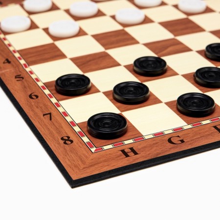Checkers are table, with a board 33 x 33 cm, d-2.5 cm-1