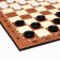 Checkers are table, with a board 33 x 33 cm, d-2.5 cm