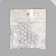 Beads for creativity Plastic "Elocated Ball" white-silver set 20 g 1.2x1x1 cm