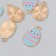 Decor for creativity metal, enamel "Blue egg with hearts" 1.4x2.2 cm
