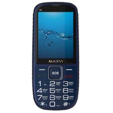 Cell phone Maxvi B9, 2 ", TFT, Microsd, 2SIM, BT3.0, 1600 MACH, Blue