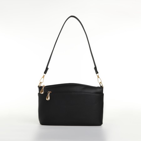 Bag Women's Cross-Bodi with a zipper, black color