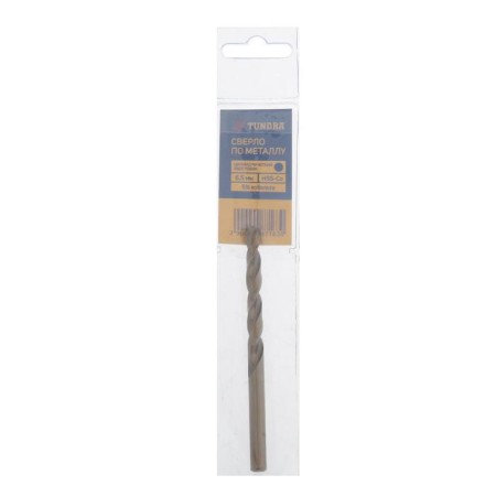 Tundra metal drill, HSS-CO (5% cobalt), cylindrical shank, 6.5 x 100 mm-1