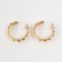 Earrings “Geometry” Ornament, Color Gold, D = 2.8 cm