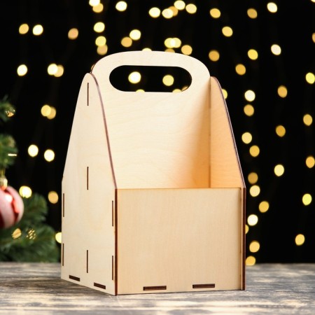 Box for beer "Happy New Year!" Violet background-6