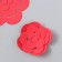 The workpiece of Foamiran "Flower Curly" 10x9.5 cm set 5 pcs. red