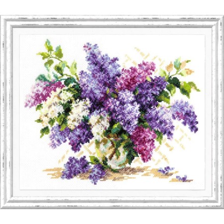 Set for embroidery with a cross "Lilac" 28 x 23 cm