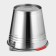 A bucket with a lid, 8 l, d = 28 cm, from stainless steel Aisi 201