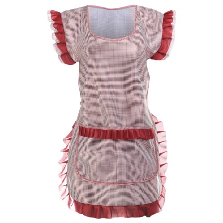 Nylon apron, p. 42-50, height 158-164 cm, burgundy color