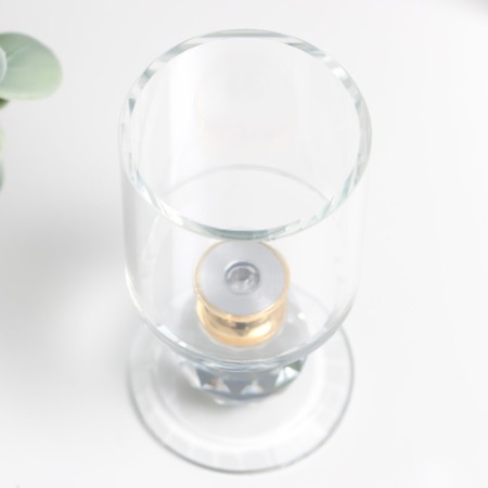 Glass of glass per 1 candle "Transparency" 9.2x5x5 cm-2