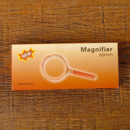Classic magnifier in gold frame 6x, d = 6cm-2