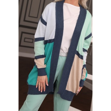 Cardigan female, size 50, mint color-3
