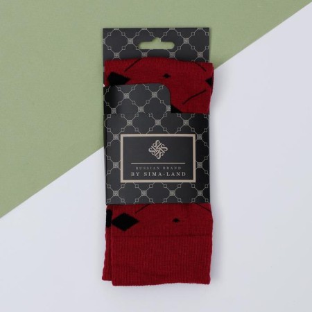 Socks Pattern Bordo p. 41-42 (26 - 28 cm)-2