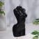Figure candle "Women's bust", 6x14 cm, black, 4 hours
