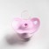 Orthodontic dummy nipple, silicone, from 6 months, with a cap, mix for a girl