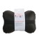 Car bone pillow, on the headrest, eco -leather perforated, gray 16x24 cm