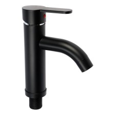 Zein Z3653 shell mixer, single-leaf, pouring height 8 cm, ABS plastic, black