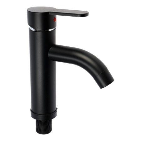 Zein Z3653 shell mixer, single-leaf, pouring height 8 cm, ABS plastic, black