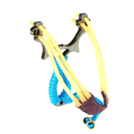 Metal slingshot in the braid, color mix-1