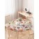 Tables on the table "Flower hodgepodge", round, oxford, elastic band, size 120x120 cm, diameter 75-100 cm