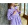 Frequency bathrobe, economy and I size 46-48 lilac, 100% cotton, 320 g/m2