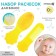 Set for hair care: comb and brush "Flower", yellow color