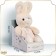 Soft toy "Little Friend", Bunny in a white dress