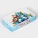 New Year. Box for 8 sweets, 9.8 x 17.7 x 3.5 cm, confectionery packaging