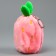 Soft toy "Bunny Klubnik" on the key fabric, 11 cm