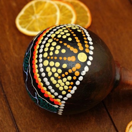 Souvenir musical instrument Marakas "Turtle" 22x11x6 cm mix-8